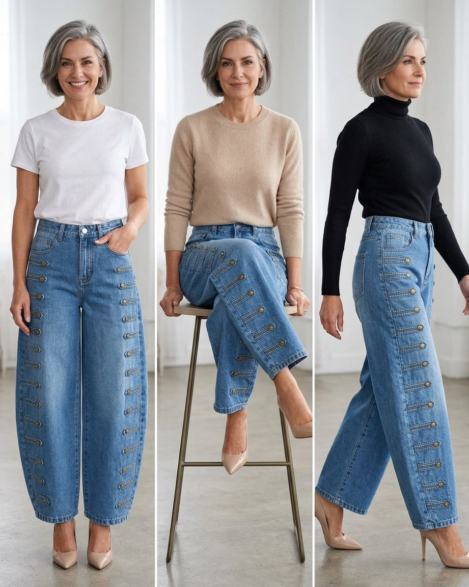 Felicia Brentani™ High Waisted Wide Leg Jeans, Effortlessly Stylish
