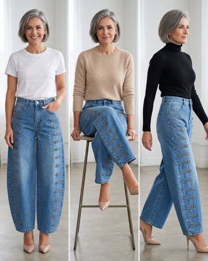 Felicia Brentani™ High Waisted Wide Leg Jeans, Effortlessly Stylish