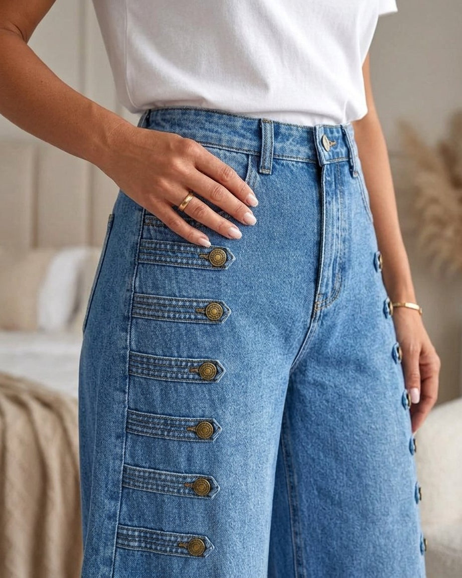 Felicia Brentani™ High Waisted Wide Leg Jeans, Effortlessly Stylish