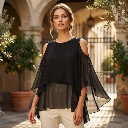 Felicia Buongiorno™ Breathable Off Shoulder Summer Top