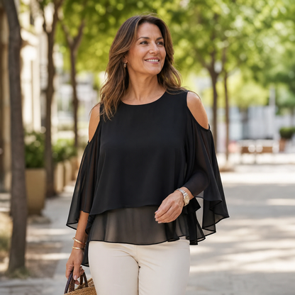 Felicia Buongiorno™ Breathable Off Shoulder Summer Top