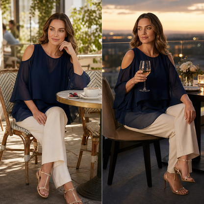 Felicia Buongiorno™ Breathable Off Shoulder Summer Top
