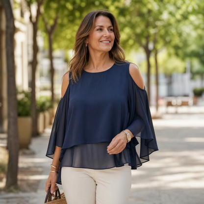 Felicia Buongiorno™ Breathable Off Shoulder Summer Top