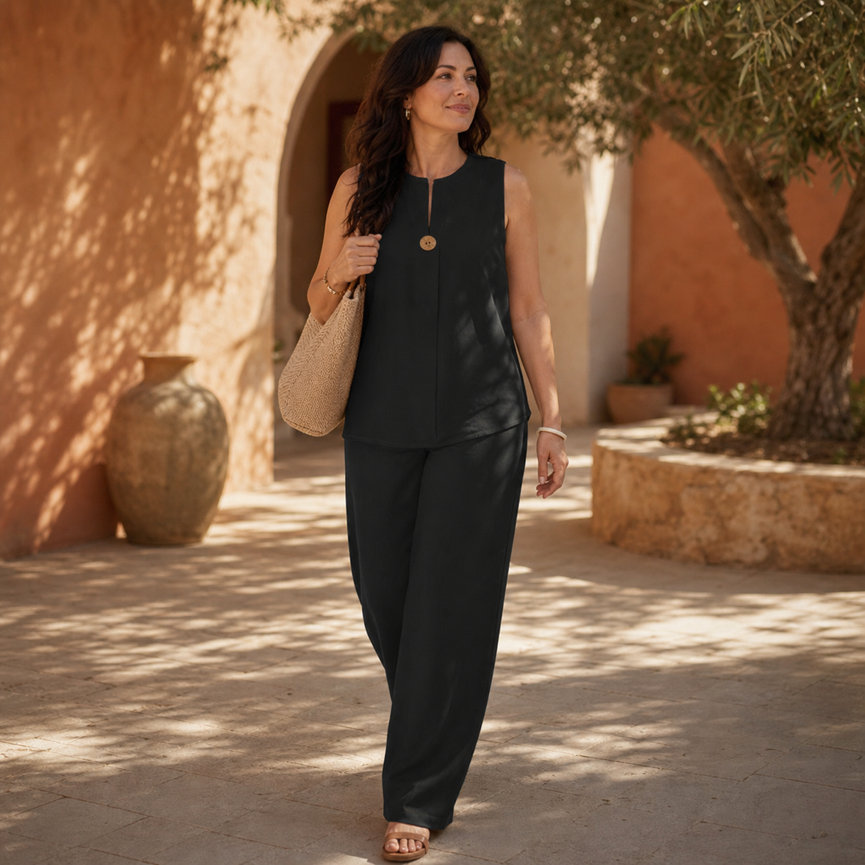 Ferdinanda Boselli™ Breathable Minimalist Two-Piece Lounge Set