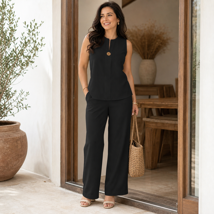 Ferdinanda Boselli™ Breathable Minimalist Two-Piece Lounge Set