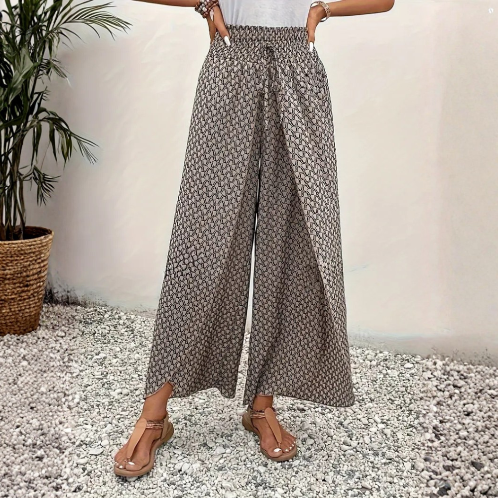 Fernanda Bottini™ Flowy Printed Wide Leg Pants