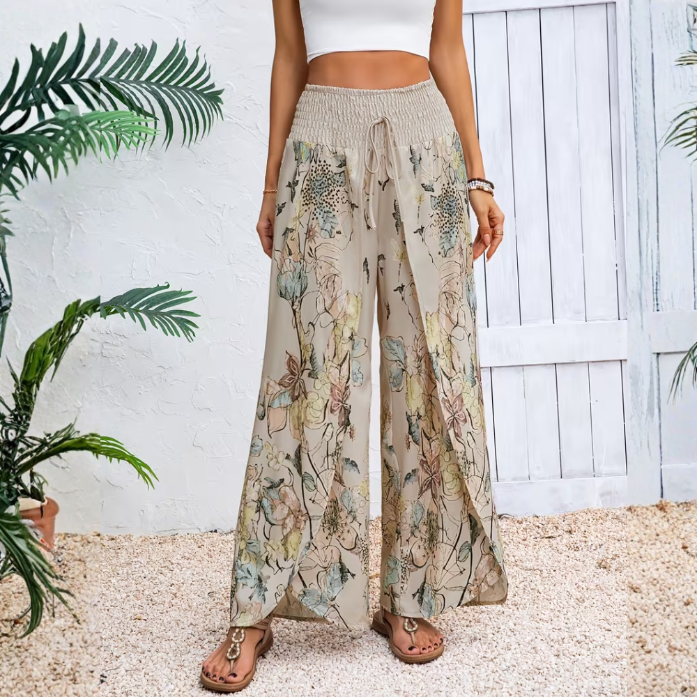 Fernanda Bottini™ Flowy Printed Wide Leg Pants