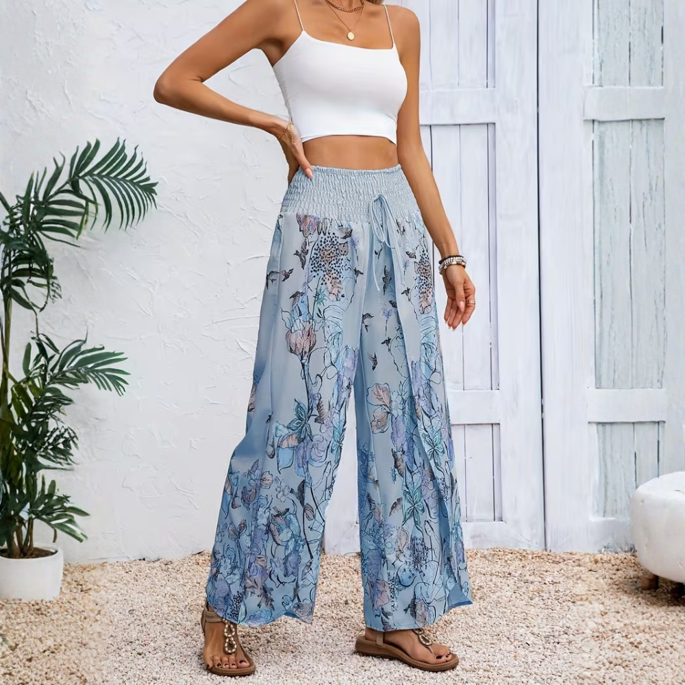 Fernanda Bottini™ Flowy Printed Wide Leg Pants
