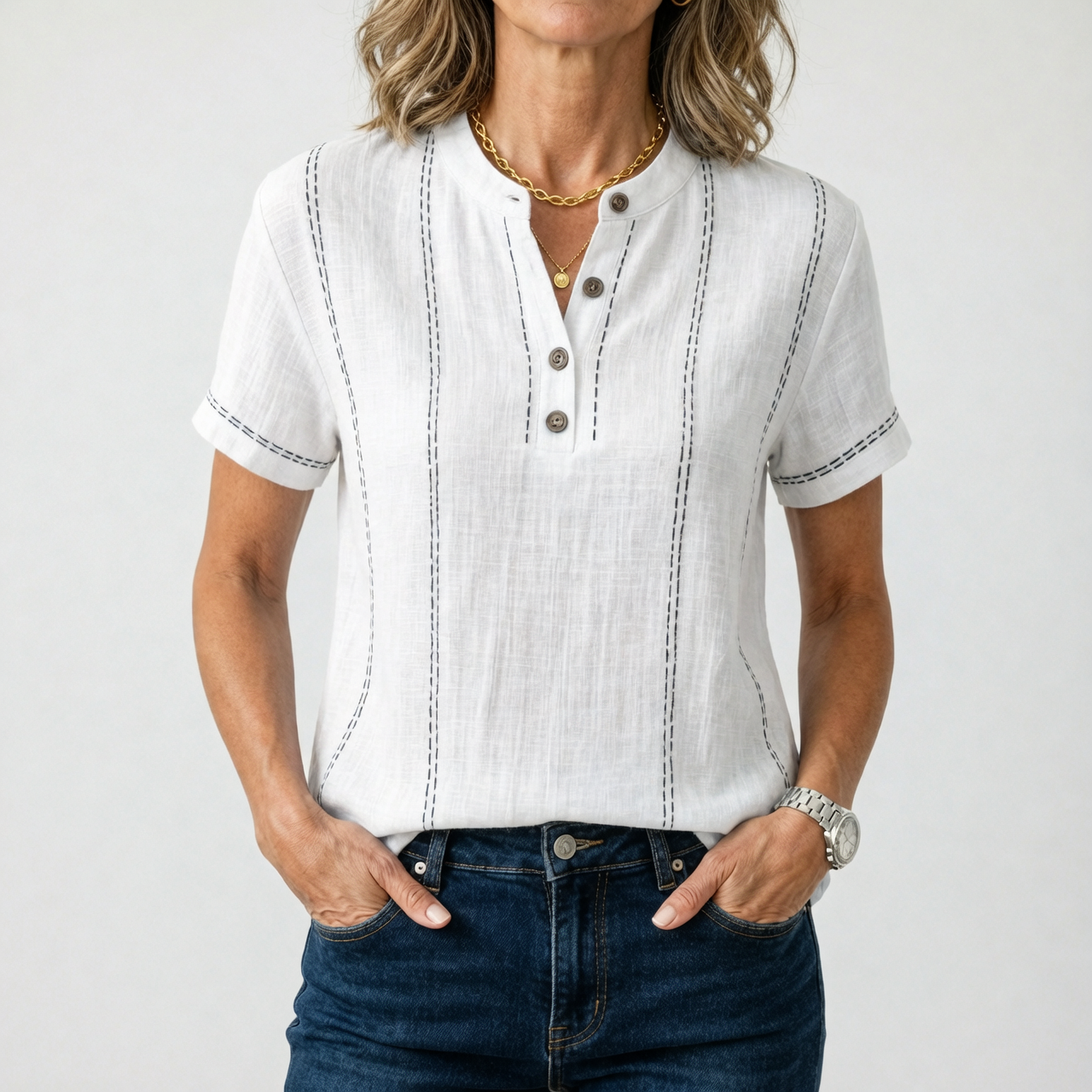 Fiammetta Brambati™ Breathable Figure-Flattering Everyday T-shirt