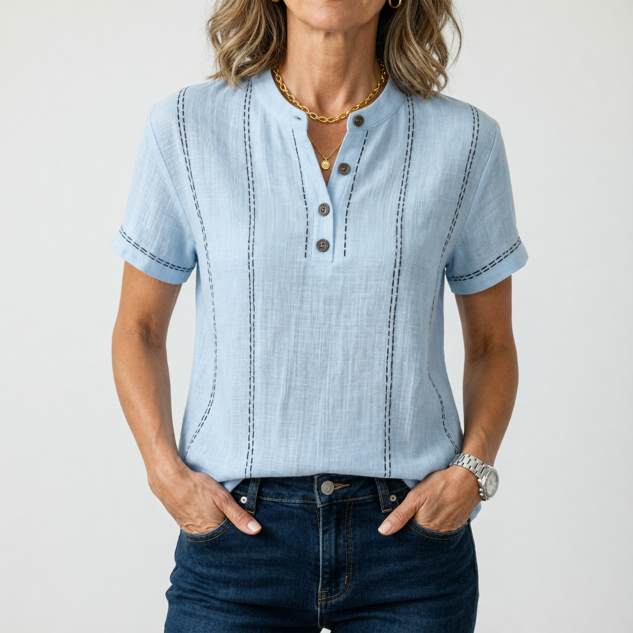 Fiammetta Brambati™ Breathable Figure-Flattering Everyday T-shirt