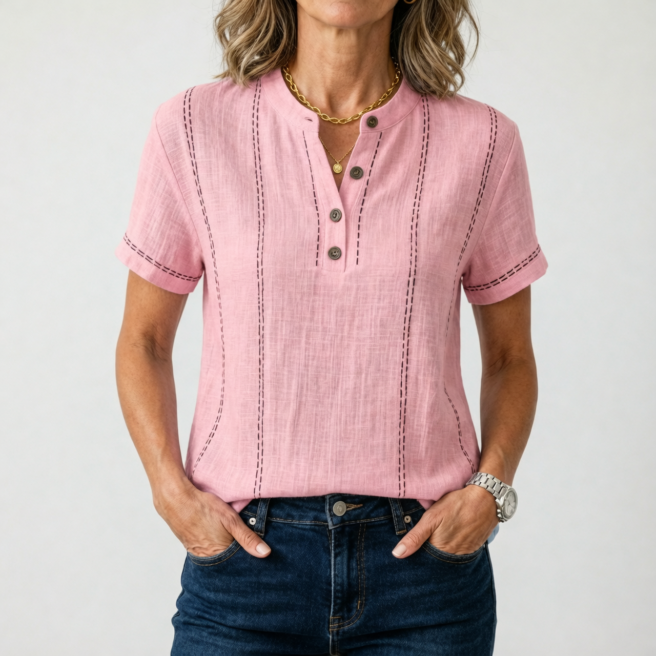 Fiammetta Brambati™ Breathable Figure-Flattering Everyday T-shirt