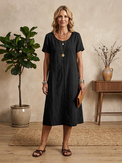 Filippa Adriani™ Effortless Short Sleeve Midi Dress