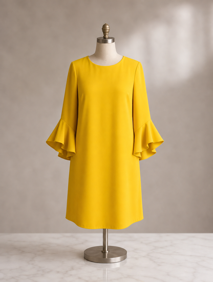Fiorella Albanese™ Elegant Ruffle Sleeve Mini Dress