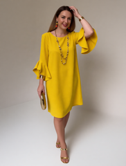 Fiorella Albanese™ Elegant Ruffle Sleeve Mini Dress