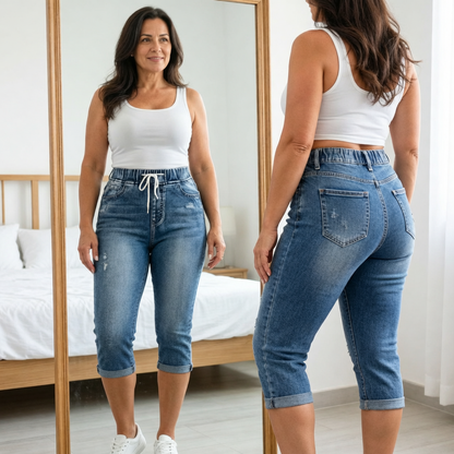 Flaminia Brentani™ Effortless High-Waist Drawstring Jeans