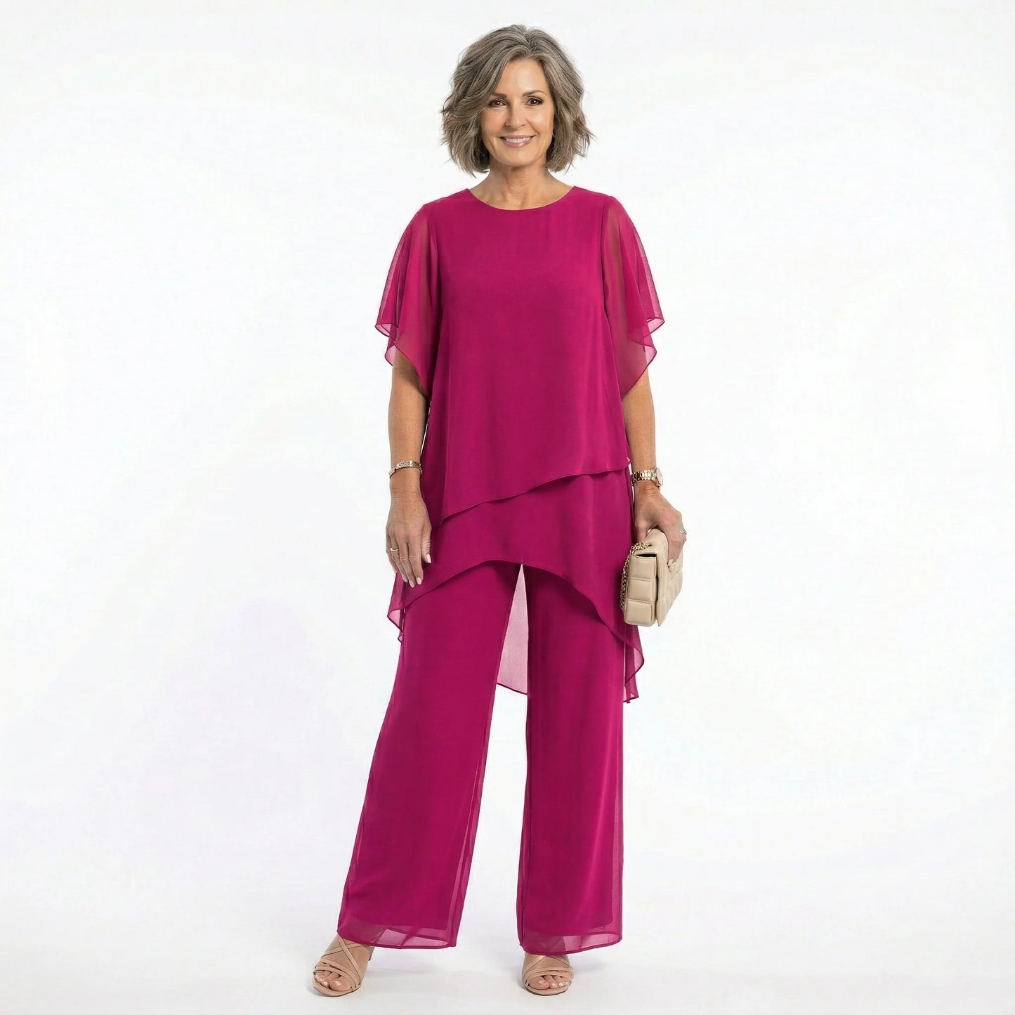 Flavia Sinetti™ Flattering Feminine Dress - alternate angle gallery view
