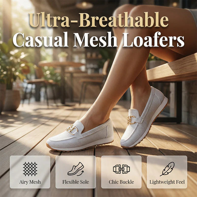 FlexiArch Pro+™ Breathable Mesh Loafers for Pain-Free Walking