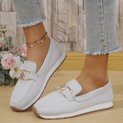 FlexiArch Mesh Loafers for Women with Arch Support - main product view of breathable mesh loafers