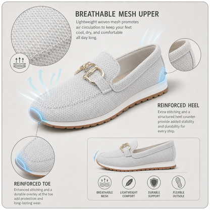 FlexiArch Pro+™ Breathable Mesh Loafers for Pain-Free Walking