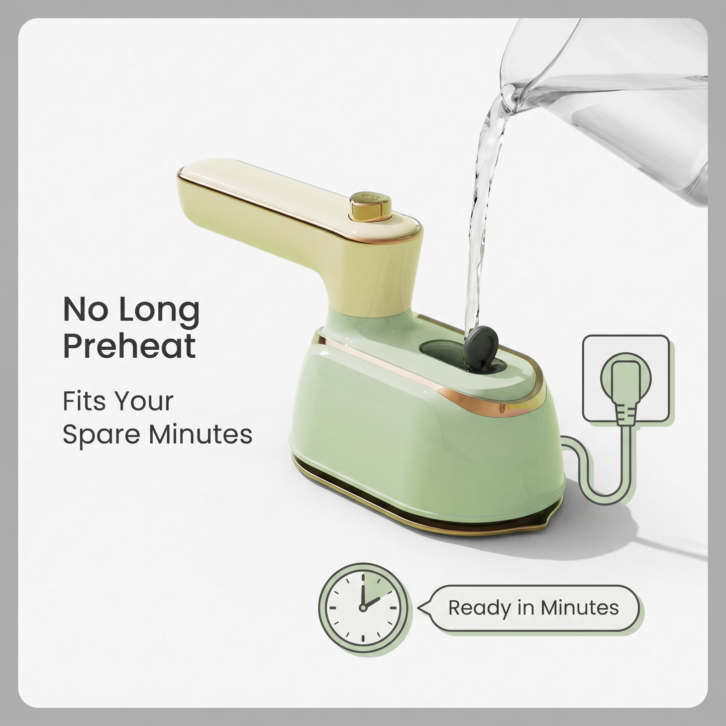 FlexSteam Pro™ Foldable Handheld Steamer for Wrinkle-Free Mornings