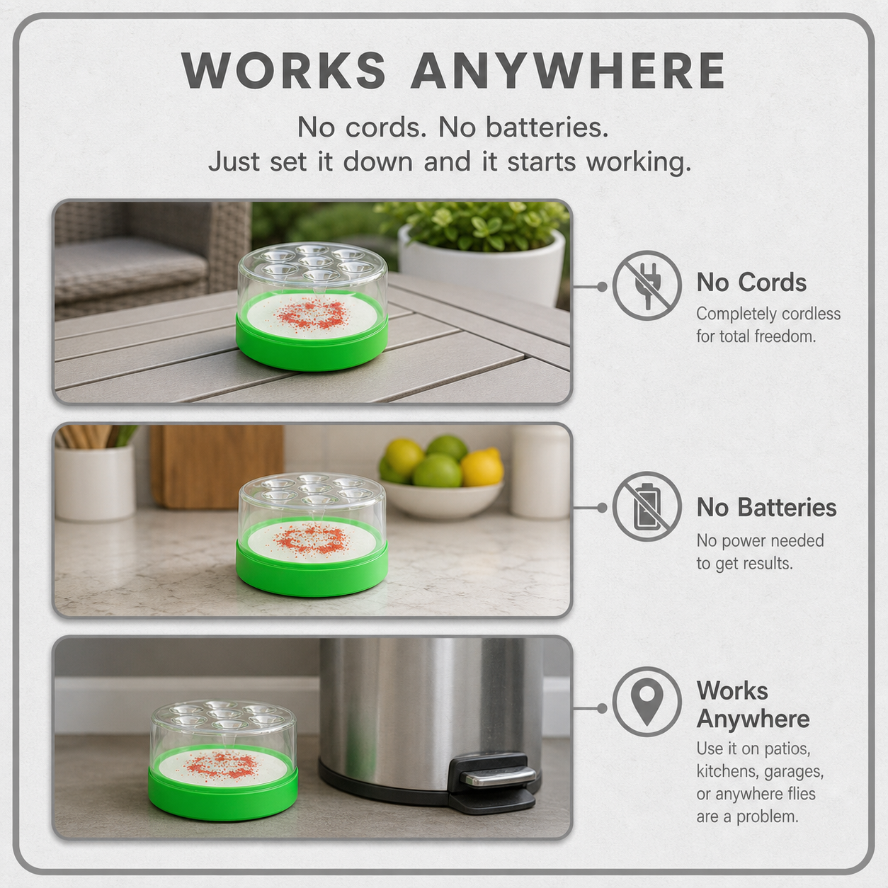 FlyAway Pro™ Reusable Fly Trap for Chemical-Free Homes