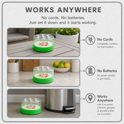 FlyAway Pro™ Reusable Fly Trap for Chemical-Free Homes