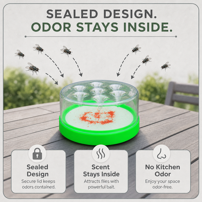 FlyAway Pro™ Reusable Fly Trap for Chemical-Free Homes