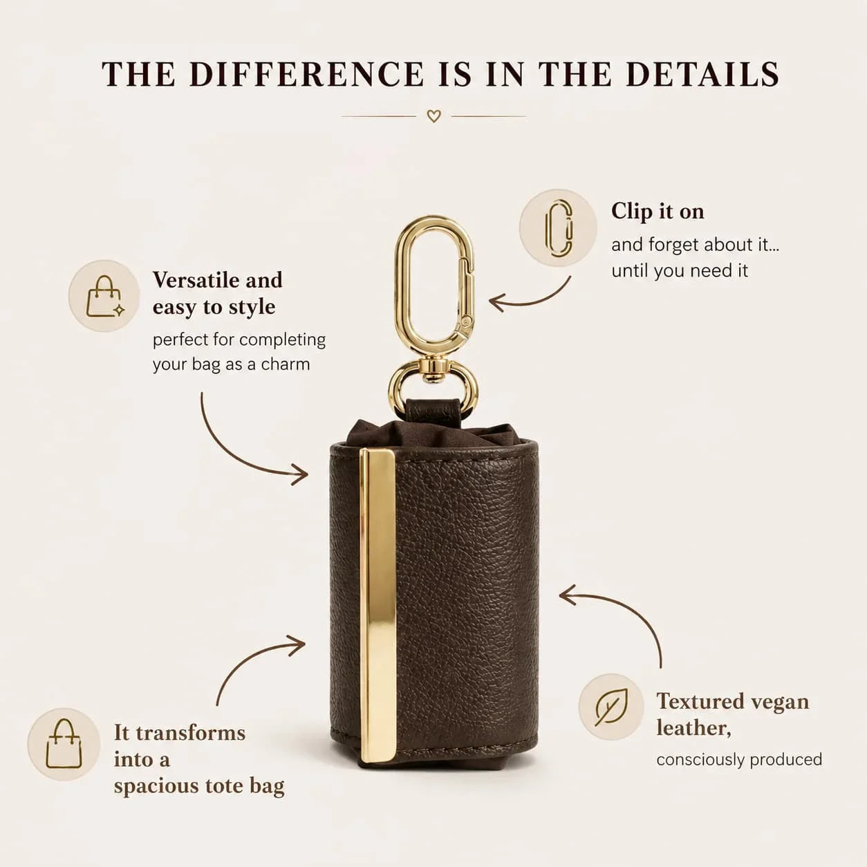 FoldKey™ Compact Keychain Tote for Everyday Carry