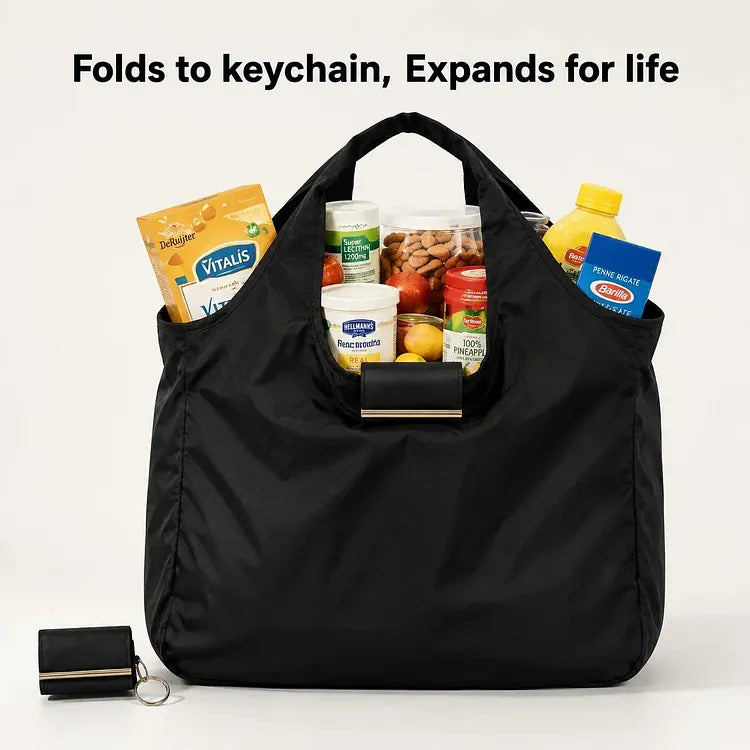 FoldKey™ Compact Keychain Tote for Everyday Carry