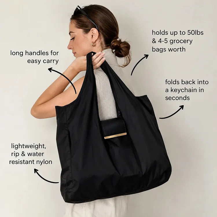 FoldKey™ Compact Keychain Tote for Everyday Carry