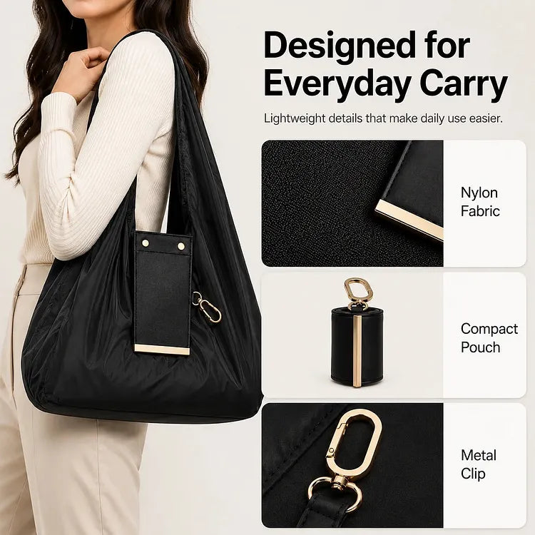 FoldKey™ Compact Keychain Tote for Everyday Carry