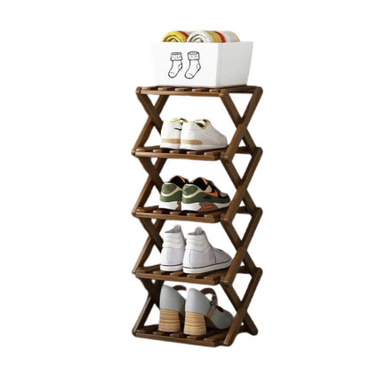 FoldNest™ Foldable Shoe Rack for Tidy Entryways