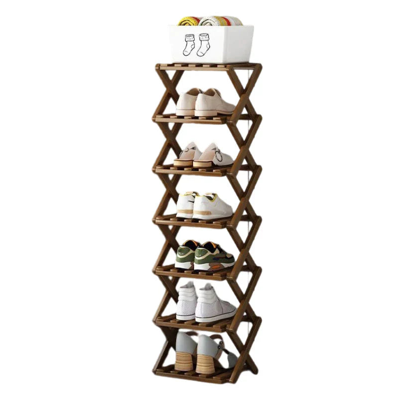 FoldNest™ Foldable Shoe Rack for Tidy Entryways