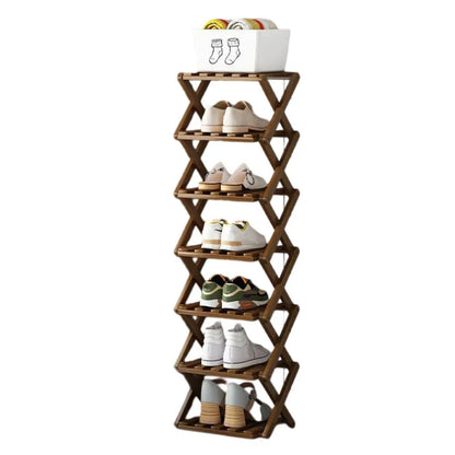 FoldNest™ Foldable Shoe Rack for Tidy Entryways