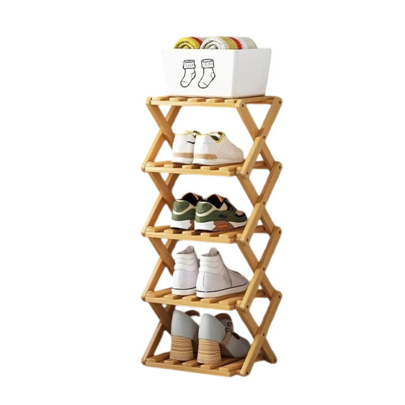FoldNest™ Foldable Shoe Rack for Tidy Entryways
