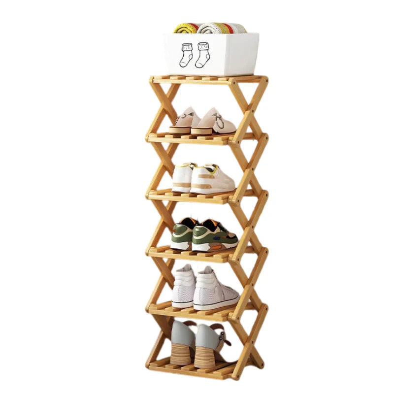 FoldNest™ Foldable Shoe Rack for Tidy Entryways
