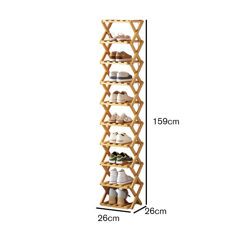FoldNest™ Foldable Shoe Rack for Tidy Entryways
