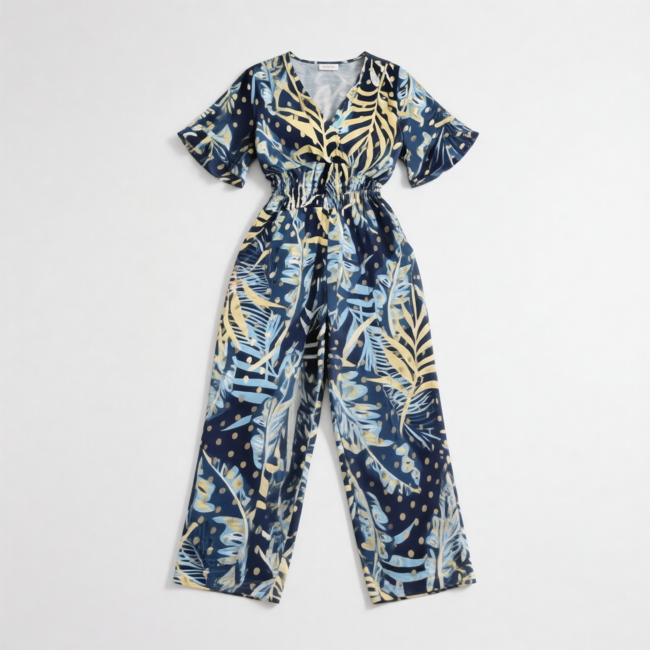 Frida Cagnolati™ Breezy Leaf Print Summer Romper