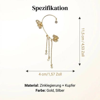 FringeZirPro Elegant Fringe Zircon Earrings - single earring detail close-up