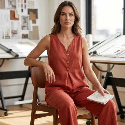 Gabriella Anastasi™ Breathable Two Piece Set for Warm Days