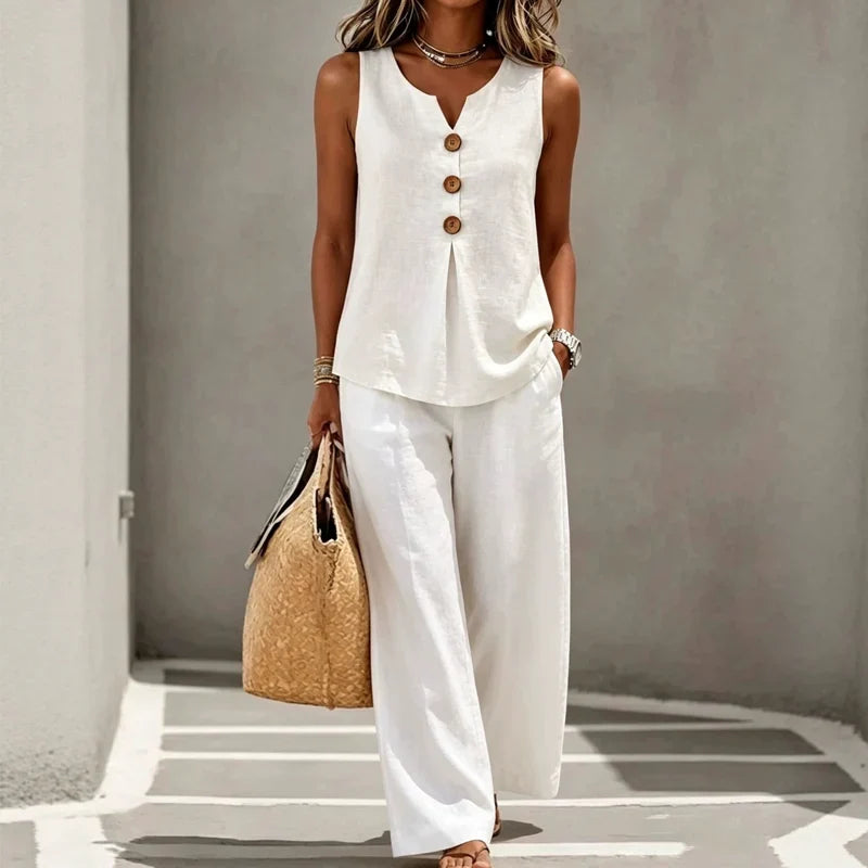 Gabriella Anastasi™ Breathable Two Piece Set for Warm Days
