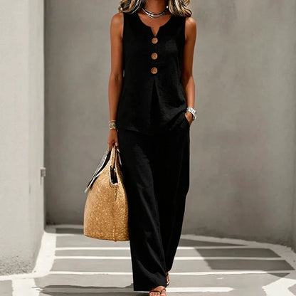 Gabriella Anastasi™ Breathable Two Piece Set for Warm Days