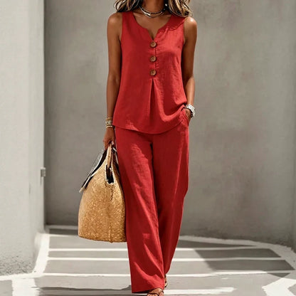 Gabriella Anastasi™ Breathable Two Piece Set for Warm Days