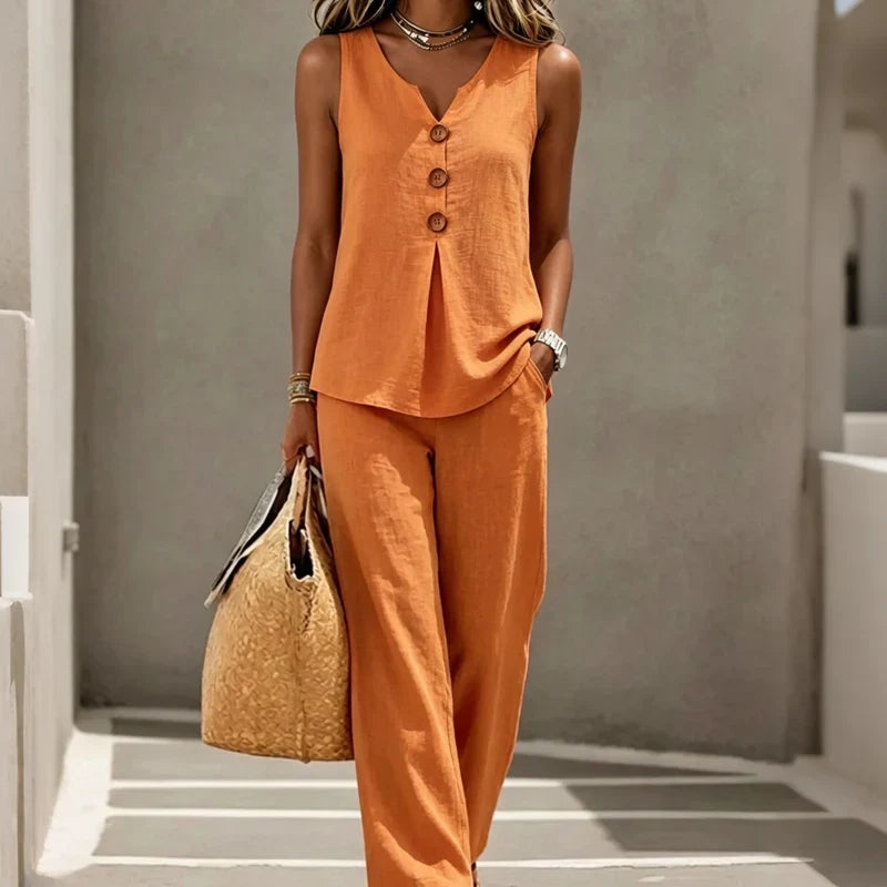 Gabriella Anastasi™ Breathable Two Piece Set for Warm Days