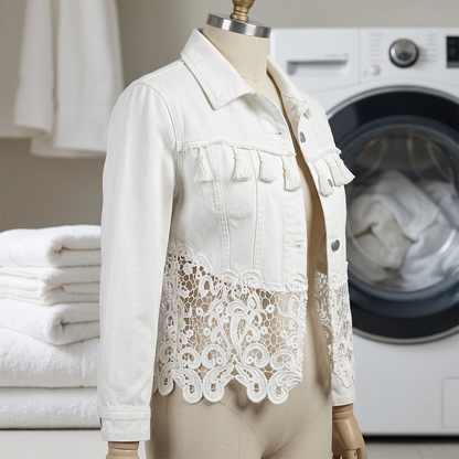 Gabriella Della Valle™ Versatile Jacket with Delicate Lace Accents