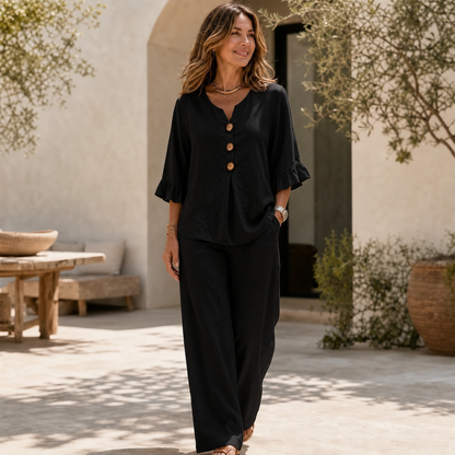 Gabriella Rovelli™ Breathable Two-Piece Suit for Warm Days