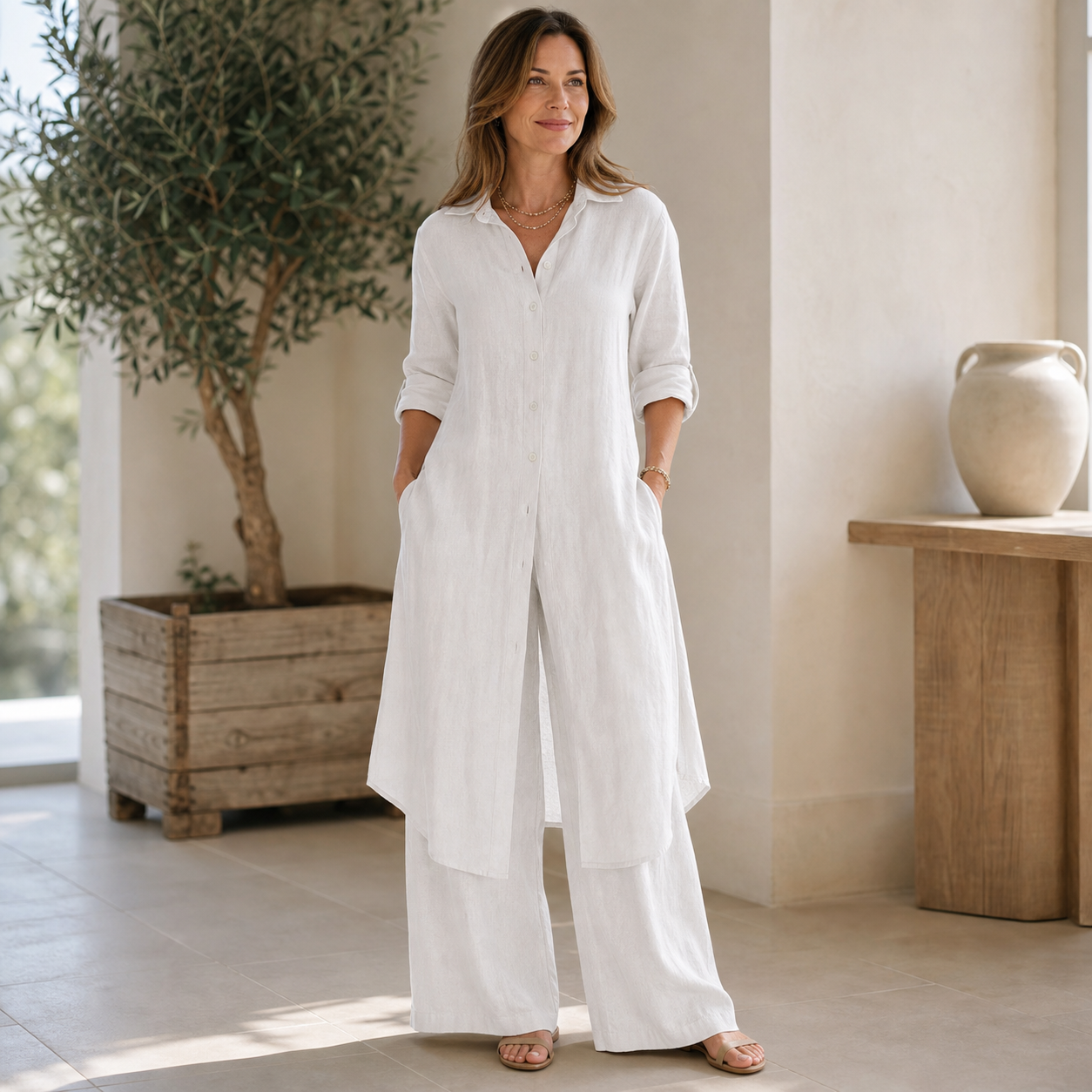 Gabriella Vacchetta™ Coordinated Two-Piece Set for Effortless Elegance