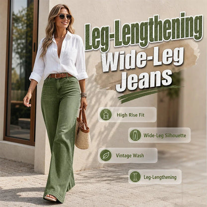Gaia Iervolino™ Wide-Leg Jeans for a Taller Look