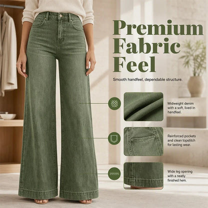 Gaia Iervolino™ Wide-Leg Jeans for a Taller Look