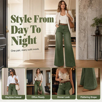Gaia Iervolino™ Wide-Leg Jeans for a Taller Look